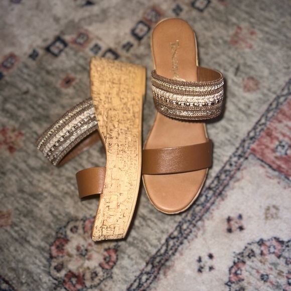 Toscanella beaded platform sandals - Picture 1 of 4